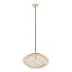 Interior Oval Small Stainless Steel Pendant Champagne Gold- GOLPE2