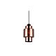 Copper Coloured Glass Pendant - Lamina3