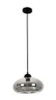 Oval Modern Pendant Smoke - Mason9