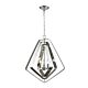 Modern Polished Nickel & Stainless Steel Pendant - Orbita4