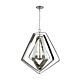 Modern Polished Nickel & Stainless Steel Pendant - Orbita5