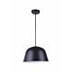 Angled Dome Shape Pendant Matt Black - Pastel02