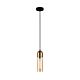 Cylinder Pendant Amber Glass / Antique Brass Highlight - PASTILLE2