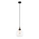 Interior 250mm Glass Pendant Antique Brass / Clear - PESINI1