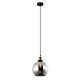 Interior 250mm Glass Pendant Antique Brass / Black Smoke - PESINI2