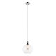 Interior 250mm Glass Pendant Chrome / Clear - PESINI4