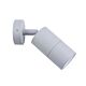 Poseidon 240V GU10 Single Adjustable Wall Pillar Light Silver - PG1ASIL