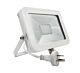 Adjustable Slim 240V 20W LED Floodlight - White Finish / Natural White LED - Tablet4A