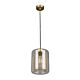 Oblong Glass Pendant Brass Mesh - Tono3