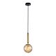 Interior Spherical Glass Shape 1 Light Pendant Bronze Amber - TRATTINO1