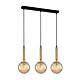 Interior Spherical Glass Shape 3 Light Pendant Bronze Amber - TRATTINO1x3S