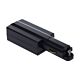 Track Single Circuit 3 Wire Right Live End Black - TRK1BLLIVER