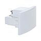 Track Single Circuit 3 Wire End Cap White - TRK1WHEND