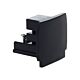 Track 3 Circuit 4 Wire End Cap Black - TRK3BLEND