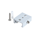 Track 3 Circuit 4 Wire Track Ceiling Kit With Spring White - TRK3WHCEILKIT1