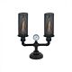 Decorative 2 Light Table Lamp Black - Veneto-T2