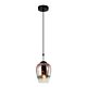 Interior Wine Glass Pendant Black / Copper - VINUM2