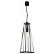 Zara 1 Light Pendant Black / Clear - ZARA1PBLK