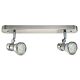 Twin 2 x 11W Bar Light Satin Chrome - BL2LSGU1011W