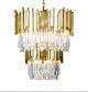 Stainless Steel Mirror Titanium & Crystal 10 Lights Chandelier Citilux - NU145-1847