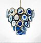 Blue Natural Agate Stainless Steel Titanium Chandelier Citilux - NU145-1837