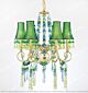 French Copper Color Crystal Beaded Single-Tier Chandelier Citilux - NU145-1912