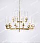 Modern Light Luxury Stainless Steel Double-Tier Large Chandelier Citilux - NU145-1821