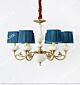 Chinese Style Copper White Lotus Small Chandelier Citilux - NU145-1725