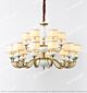 Chinese Copper White Lotus Double Chandelier Citilux - NU145-1723
