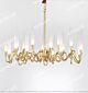 Modern Copper Art Glass Large Chandelier Citilux - NU145-1712