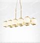 Full Copper Symmetric Ball Long Dining Chandelier Citilux - NU145-1568