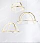 Minimalist Cross Arc Line Natural Crystal Chandelier Citilux - NU145-1655