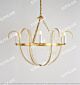 American Transparent Coconut Leaf Six-Leaf Chandelier Citilux - NU145-1643