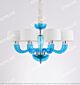 Simple European-Style Lake Blue Primary Color Glass Small Chandelier Citilux - NU145-1622