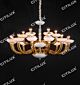 Simple European Glass Primary Color Glass White Jade Cover Chandelier Medium Citilux - NU145-1618
