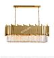 Stainless Steel Titanium & Crystal Non-Specified Arrangement Dining Chandelier Citilux - NU145-1598