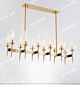 Simple Double Row Glass Cover Long Dining Chandelier Citilux - NU145-1512