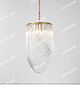 Modern Clear Curved Crystal Pendant Light Citilux - NU145-1505