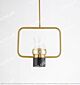 Black Plus Gold Bar Single Head Chandelier Cross Section Citilux - NU145-1404