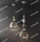 Striped Glass Ball Semi-Plated Chandelier Citilux - NU145-1048