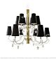 Simple European-Style Column Gold Double Chandelier Citilux - NU145-1050