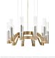 Simple Modern Semi-Plated Glass Chandelier Citilux - NU145-1316
