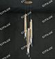 Metal Texture Crystal Three-Head Chandelier Citilux - NU145-1277