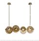 Texture Textured Enamel Glass Combination Dining Chandelier Citilux - NU145-1190