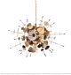Metal Glass Round Gold And Silver Alternating Combination Chandelier Citilux - NU145-1189
