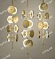 Golden Discs Hanging 8 Chandeliers Citilux - NU145-1185
