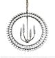 Modern American Transparent Bead Double Ring Chandelier Chrome Citilux - NU145-2249