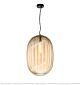Amber Striped Pumpkin Hood Single Chandelier Citilux - NU145-2268
