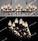 Modern Diamond-Shaped Crystal Ball Shade Long Chandelier Citilux - NU145-1034