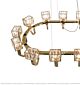 Simple Stainless Steel Crystal Square Cover Long Dining Chandelier Citilux - NU145-1077